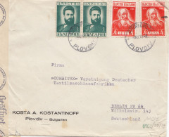 Bulgarien 1941: Brief Von Plovdiv Nach Berlin - Zensur - Autres & Non Classés