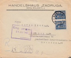 Bulgarien 1948: Brief Von Sofia Nach Dresden - Einschreiben - Other & Unclassified