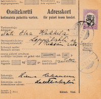 Finnland: 1929: Paketkarte  - Sonstige & Ohne Zuordnung