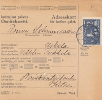 Finnland: 1931: Paketkarte Nach Uskela - Autres & Non Classés