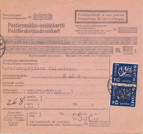 Finnland: 1931: Paketkarte Nach Salo - Sonstige & Ohne Zuordnung