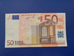 50 EUROS BANK NOTE-2002 - GERMANY Serie X - Imprimeur Et Tirage P009 - 50 Euro