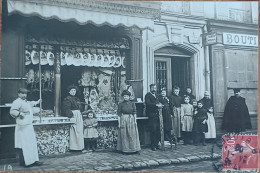 CHARCUTERIE BOUCHERIE CARTE PHOTO MAGASIN DEVANTURE - Foto