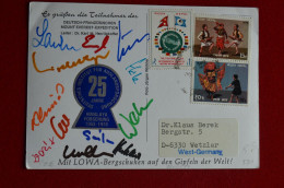 1978 Deutsch French Everest Expedition Signed Herrligkoffer + 11 Climbers Mountaineering Himalaya Alpinisme Escalade - Sportivo