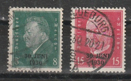 1930 - REICH   Mi No 444//445 - Oblitérés