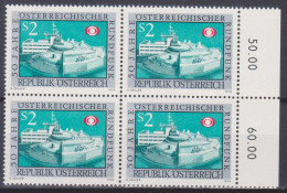 1974 , Mi 1464 ** (7) -  4er Block Postfrisch - 50 Jahre Österreichischer Rundfunk - Unused Stamps