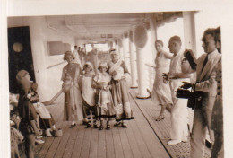 Photographie Vintage Photo Snapshot Paquebot Transatlantique D'Artagnan Pont - Schiffe