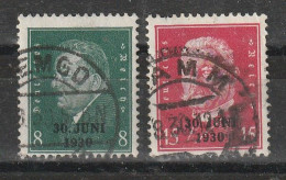 1930 - REICH   Mi No 444//445 - Usados