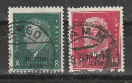 1930 - REICH   Mi No 444//445 - Used Stamps