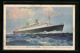 AK Passagierschiff TSS Niuew Amsterdam  - Steamers