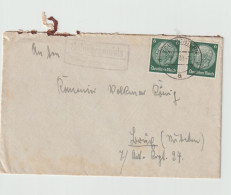 German Feldpost Before WW2 To 7./Artillerie Regiment 24 In Brüx Posted Schlüchtern 3.3.1939 And W/landpost Cachet From S - Militaria