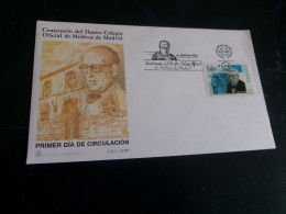 BELLE ENVELOPPE 1ER JOUR FDC   "CENTENAIRE ECOLE DE MEDECINE DE MADRID" ..MADRID 18-5-1998 - FDC