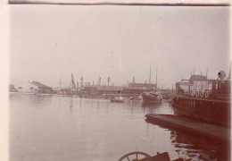 Photographie Vintage Photo Snapshot Bateau Marine La Seyne Voile Voilier - Places