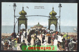 SCHEVENINGEN Kurhaus –Terras Zeer Druk  Met Fake Flyer? 1924  - Scheveningen