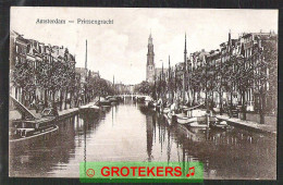 AMSTERDAM Prinsengracht Binnenvaartschepen  1923    Péniches - Amsterdam