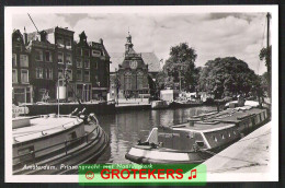 AMSTERDAM Prinsengracht Met Noorderkerk Binnenschepen / Péniches 1954 - Amsterdam