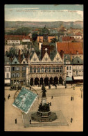 02 - SAINT-QUENTIN -  L'HOTEL DE VILLE - CARTE COLORISEE - Saint Quentin