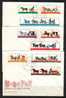 POLAND FDC 1965 OLD HORSE DRAWN CARRIAGES SET OF 9 (3) Horses Stagecoaches - Kutschen