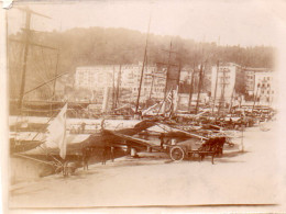 Photographie Vintage Photo Snapshot Nice Port - Lieux