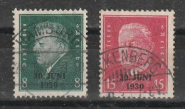 1930 - REICH   Mi No 444//445 - Used Stamps