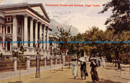 R136092 Parliament House And Avenue. Cape Town. Valentines. 1919 - Mundo