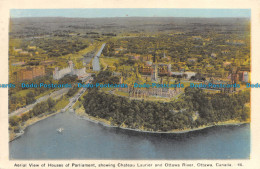 R137397 Aerial View Of Houses Of Parliament. Showing Chateau Laurier And Ottawa - Monde