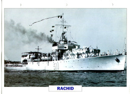 Fiche Navires De Guerre  Escorteur  EGYPTE 1941  - RACHID - Other & Unclassified