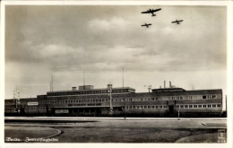 CPA Berlin Tempelhof, Zentralflughafen, Flugzeuge - Autres & Non Classés