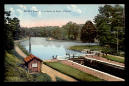 45 - BRIARE - LES BORDS DU CANAL - L'ECLUSE - CARTE COLORISEE - Briare