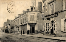 CPA Argenton Sur Creuse Indre, Rue De La Gare, La Poste - Other & Unclassified