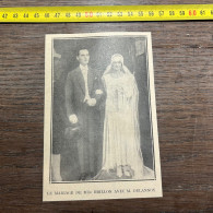 1930 GHI23 MARIAGE DE Elisabeth DRILLON AVEC Robert DELANNOY à Lille - Sammlungen