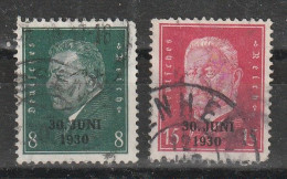 1930 - REICH   Mi No 444//445 - Usados