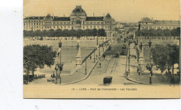 CPA Toilée - LYON - Pont De L'Université Et Les Facultés - Petite Animation, Attelage - TBE - - Lyon 2