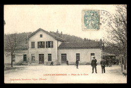 55 - LIGNY-EN-BARROIS - PLACE DE LA GARE - EDITEUR IMPRIMERIE MEUSIENNE - Ligny En Barrois