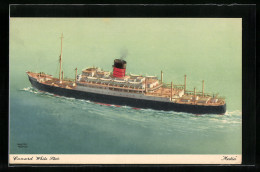 AK Passagierschiff Cunard R.M.S. Media, Auf Hoher See Aus Der Vogelschau Gesehen  - Passagiersschepen