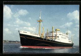 AK Passagierschiff M. V. Westerdam Just After Having Left Rotterdam To New York  - Piroscafi