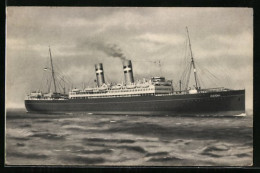 AK S.S. Veendam Auf Hoher See  - Piroscafi