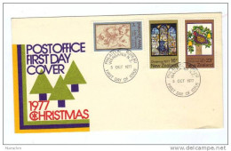 Neuseeland, 1977, Ersttagskuvert Mit Weihnachtsmarken (12748W) - FDC