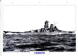 Fiche Navires De Guerre  Navires De Ligne JAPON 1945  - YAMATO - Other & Unclassified