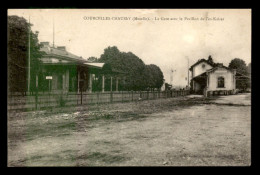 57 - COURCELLES-CHAUSSY - LA GARE DE CHEMIN DE FER ET LE PAVILLON DE L'EX-KAISER - Other & Unclassified