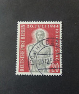 GERMANIA GERMANY ALLEMAGNE 1954 10 ANNIVERSAIRE DU SOULEVEMENT DU 20 AVRIL CAT YVERT N. N.106 - Usados