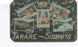 CPA - Multivues De TARARE - SOUHAITS 1906  - Angles Coupés En Coin - - Tarare