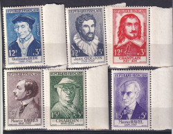 1956 France Cdélébrités / Famous People MNH** Y &T N° 1066 à 1071 - Unused Stamps