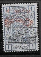 Saudi Arabia 1925 Mh * Rare Nejd Sultanate Postage Due 100 Euros Light Blue Michel 4b - Arabia Saudita