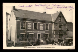 61 - BERD'HUIS - ROUTE D'ORLEANS A ST-MALO - CAFE-RESTAURANT A. GODIN - Autres & Non Classés