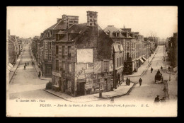 61 - FLERS - RUE DE LA GARE ET RUE DE DOMFRONT - Flers