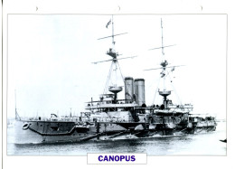 Fiche Navires De Guerre Navires De Ligne ROYAUME UNI 1897 - CANOPUS - Other & Unclassified