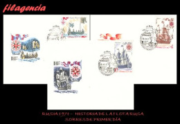 RUSIA SPD-FDC. 1971-56 HISTORIA DE LA MARINA RUSA - FDC