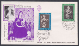 Vatican 1962 Private Cover 2nd Vatican Council, Madonna, Beato Angelica, Christian, Christianity, Catholic Church - Cartas & Documentos