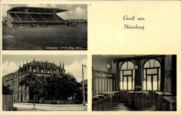 CPA Nürnberg Bayern, Clubplatz 1. FCN. Nbg. Zabo, Gaststätte Reichswald, Zerzabelshoferhauptstraße 2 - Autres & Non Classés